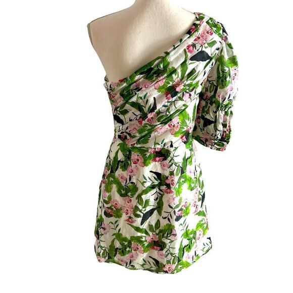 Tropo Dreams Mini Dress La Maison Talulah One Shoulder Size Medium - Picture 8 of 9